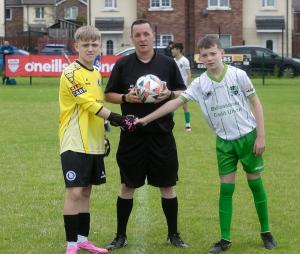 Trojans v. Draperstown in the Foyle Cup u-13 clash at Oakland Park on Tuesday.