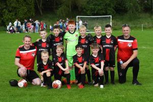 The Fivemiletown United under-8's team.