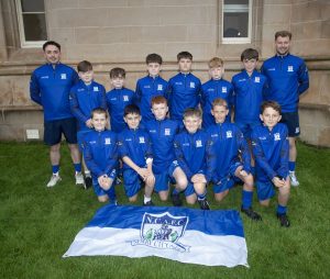 One of the Newry City AFC teams pictured on Monday.