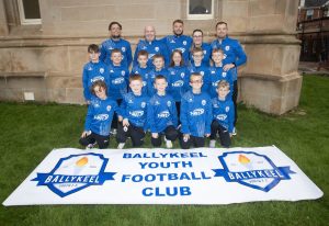 The Ballykeel Youth FC team pictured on Monday.