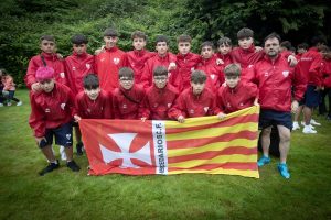 The Spanish team - Mercadarios CF pictured at Monday's Foyle Cup parade.