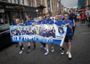The Oxford Bulls pictured at Monday's Foyle Cup parade.
