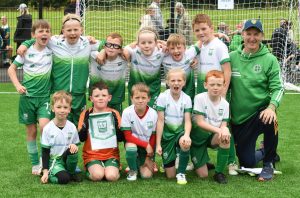 The Letterbarrow Celtic Youths under-8's team pictured at Lisneal College.
