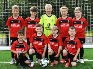 The Newtowne FC under-8's team pictured at Lisneal College.