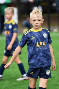 A Sion Swifts under-8's player pictured at Lisneal.