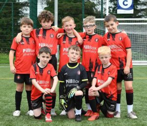 The Irvinestown Wanderers under-8's pictured at Waterside Shared Village.