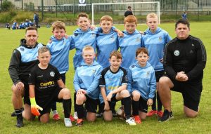The Magherafelt Sky Blues Colts under-9's pictured at Waterside Shared Village.