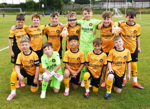 The Carrick Rangers under-9's team which took part in the O'Neills Foyle Cup.