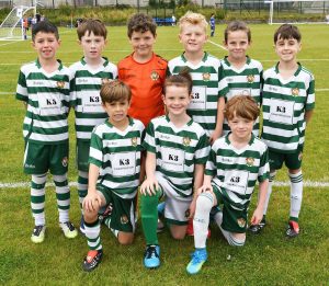 The Cockhill Celtic under-9's team which took part in the O'Neills Foyle Cup.