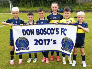 The Don Bosco's under-9's team which took part in the O'Neills Foyle Cup.