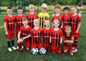 The Kilrea United under-8's team which took part in the O'Neills Foyle Cup.