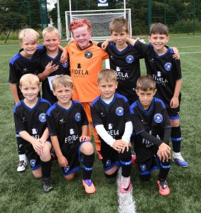 The Portstewart FC under-8's team which took part in the O'Neills Foyle Cup.